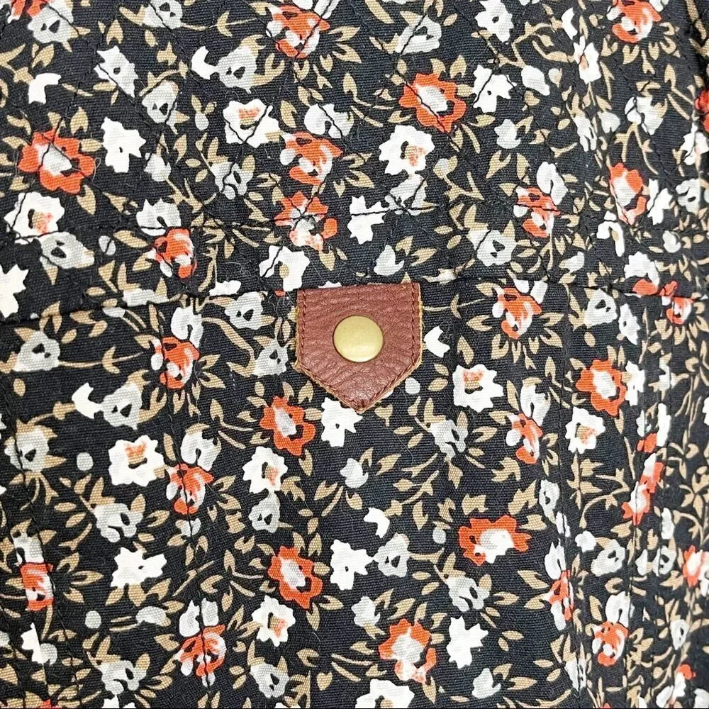 Anthropologie Hei Hei Tinsley Floral Crop Moto Jacket Size 4